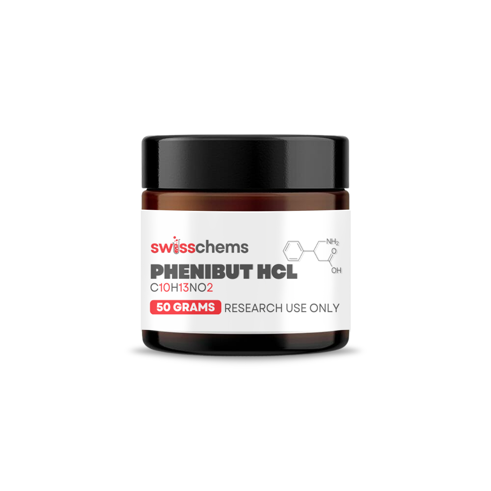 SwissChems Premium Phenibut HCl Dietary Supplement Powder 50g